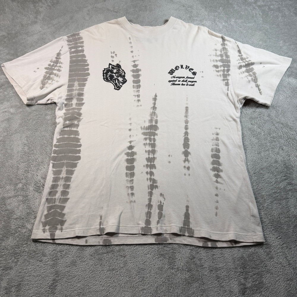 Darc Sport T-Shirt Mens Large Gray Tie Dye Wolves Oversized 854 of 1000